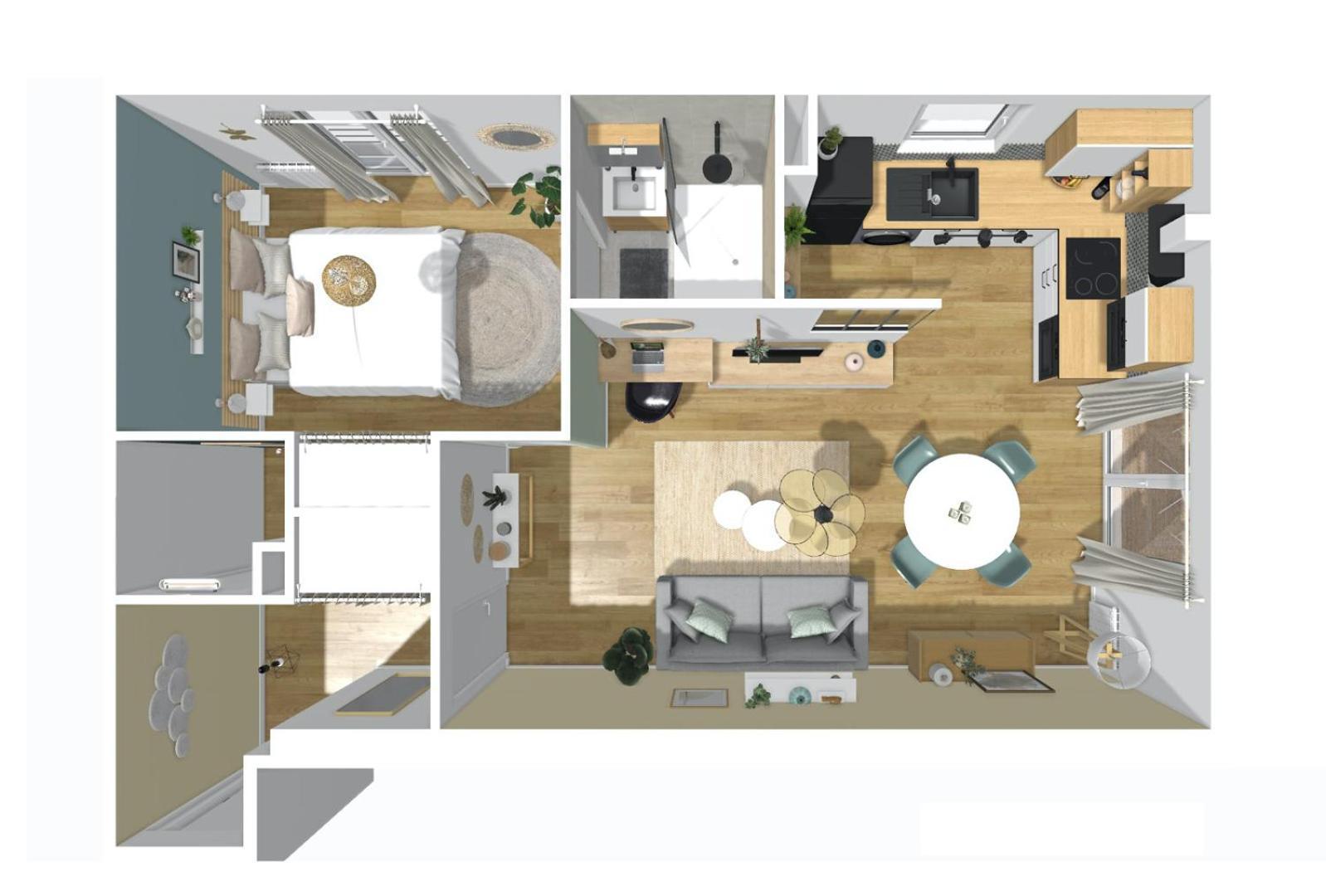 T2 Quartier Mermoz, 2 Places De Parking Privees Pamiers Exterior foto